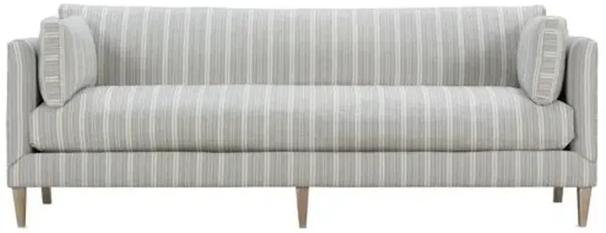 Camila Wide Stripe Sofa - Handcrafted