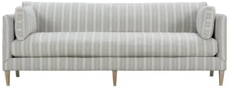 Camila Wide Stripe Sofa - Handcrafted