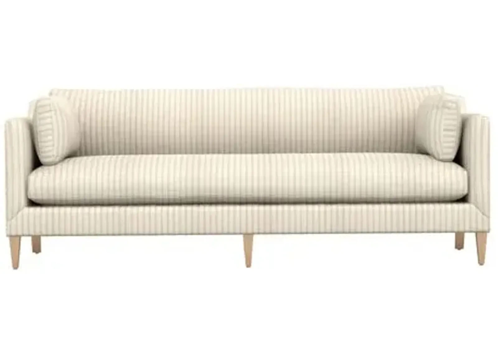 Camila Ticking Stripe Sofa - Handcrafted