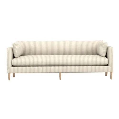 Camila Ticking Stripe Sofa - Handcrafted