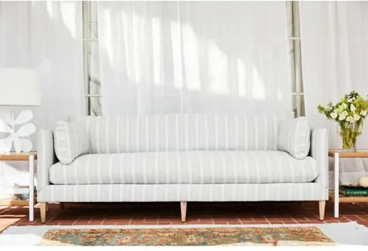 Camila Ticking Stripe Sofa - Handcrafted