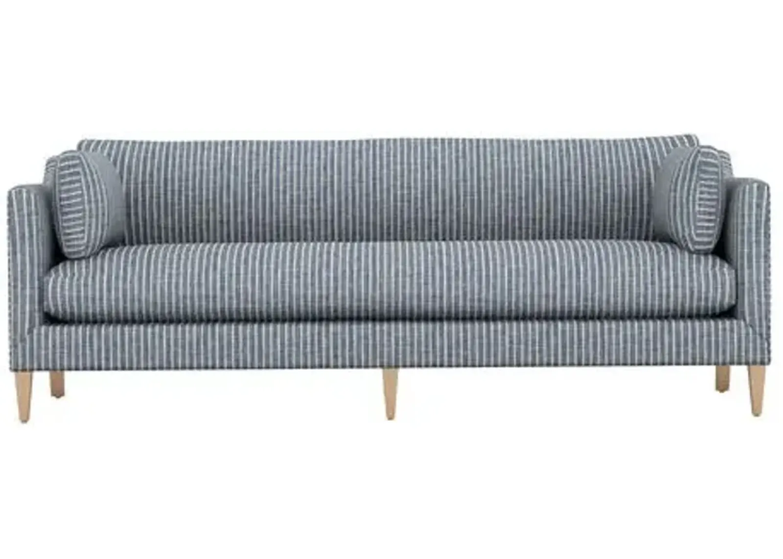 Camila Ticking Stripe Sofa - Handcrafted