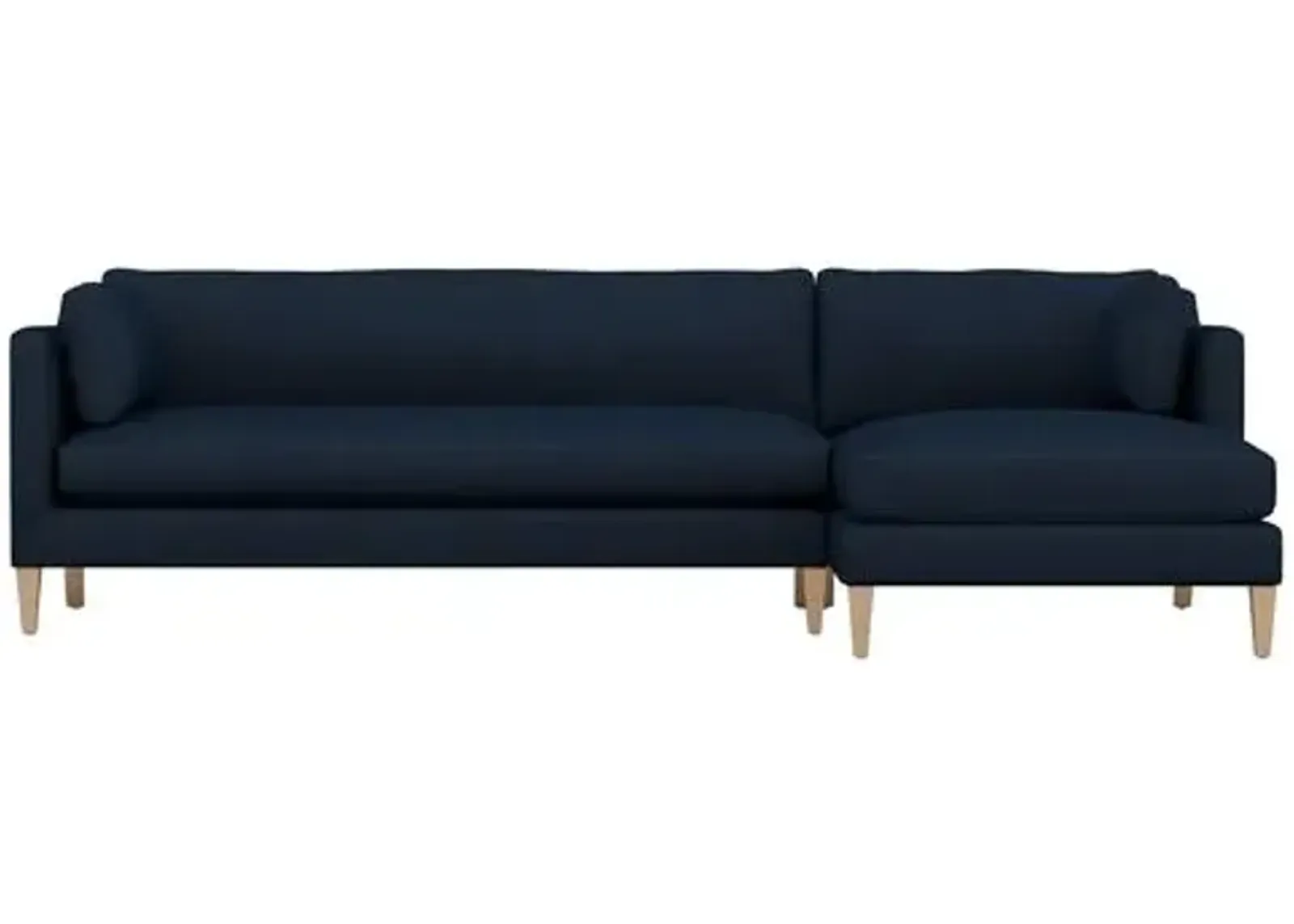 Camila RF Sectional - Handcrafted - Blue