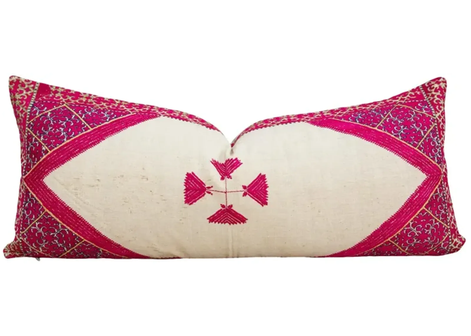 Antique Ekisha Sindh Silk Pillow - de-cor