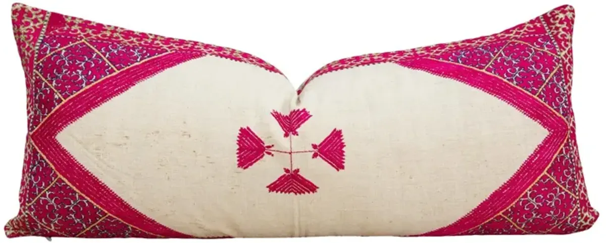 Antique Ekisha Sindh Silk Pillow - de-cor