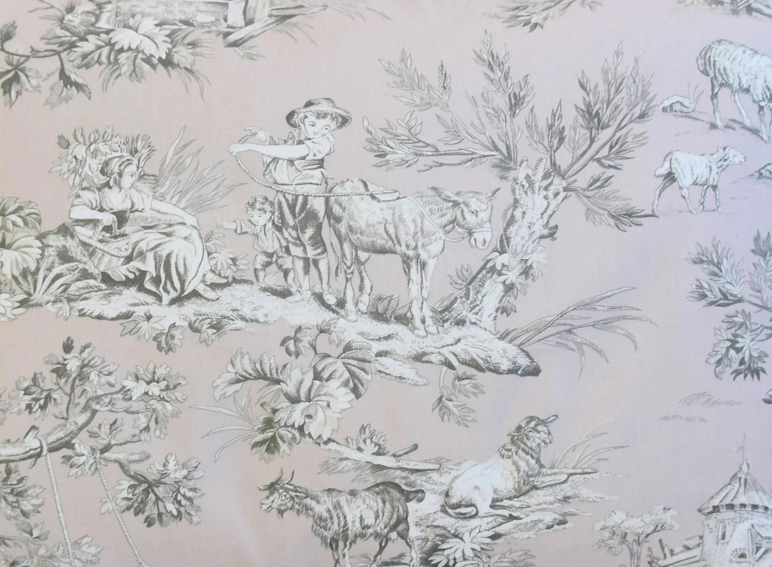 French Countryside Toile Pillow