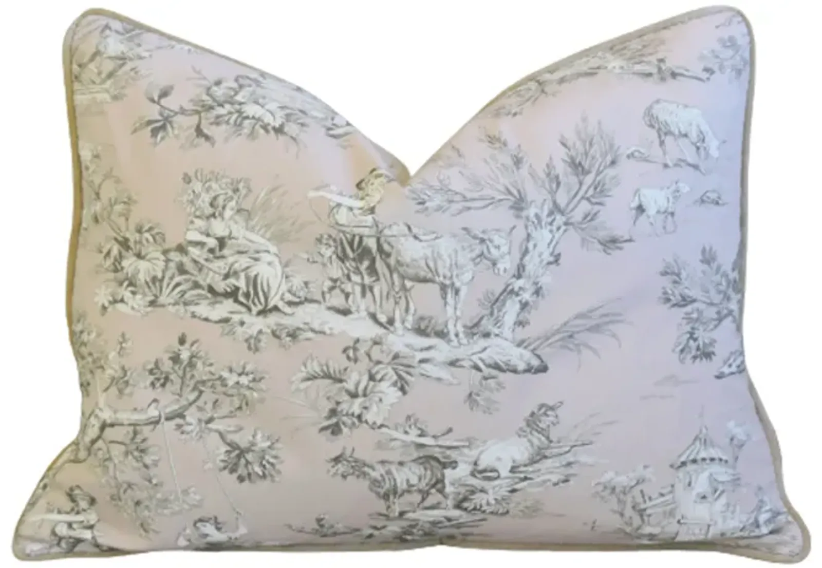 French Countryside Toile Pillow