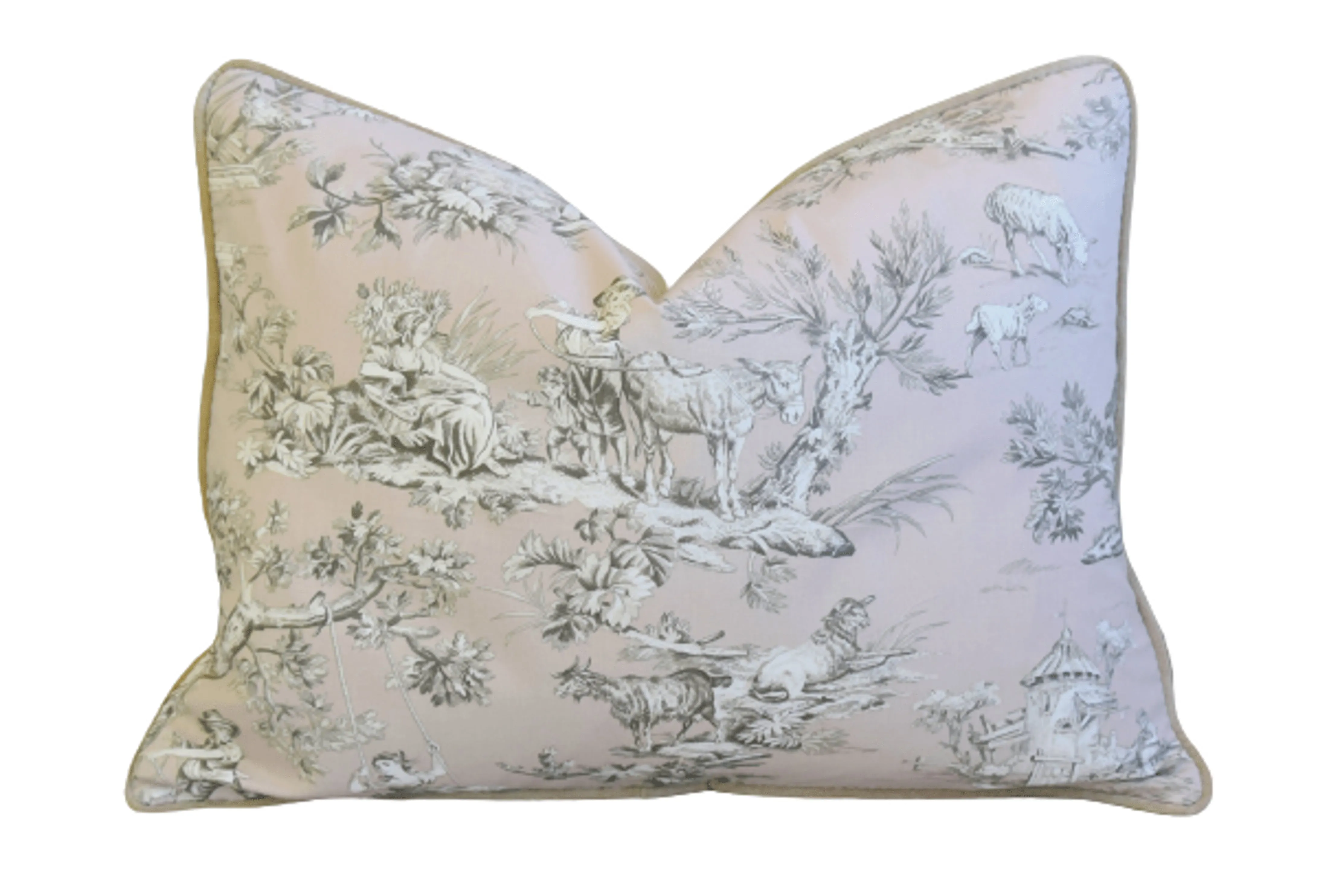 French Countryside Toile Pillow