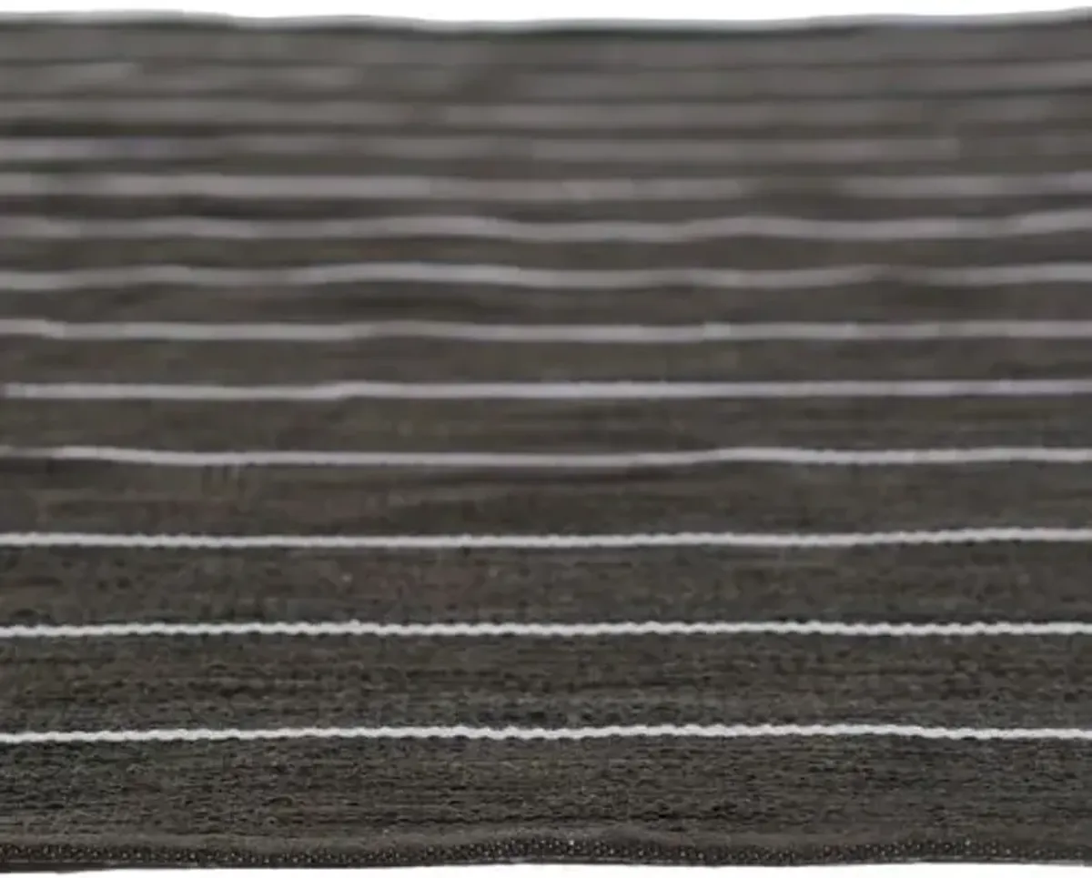 River Fine Outdoor Rug - Black - Erin Gates - Black