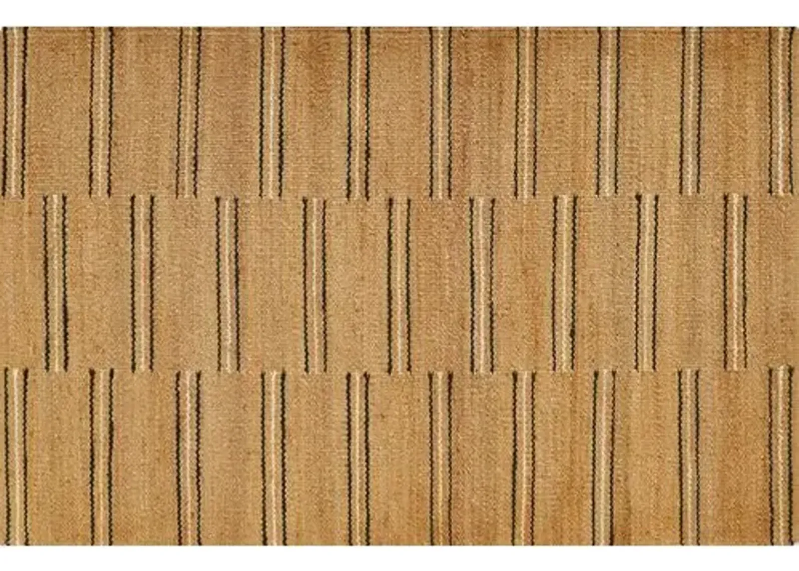 Crescent Broken Stripe Rug - Black - Erin Gates - Beige - Beige