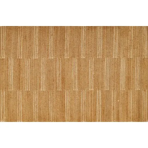 Crescent Broken Stripe Rug - Beige - Erin Gates - Beige