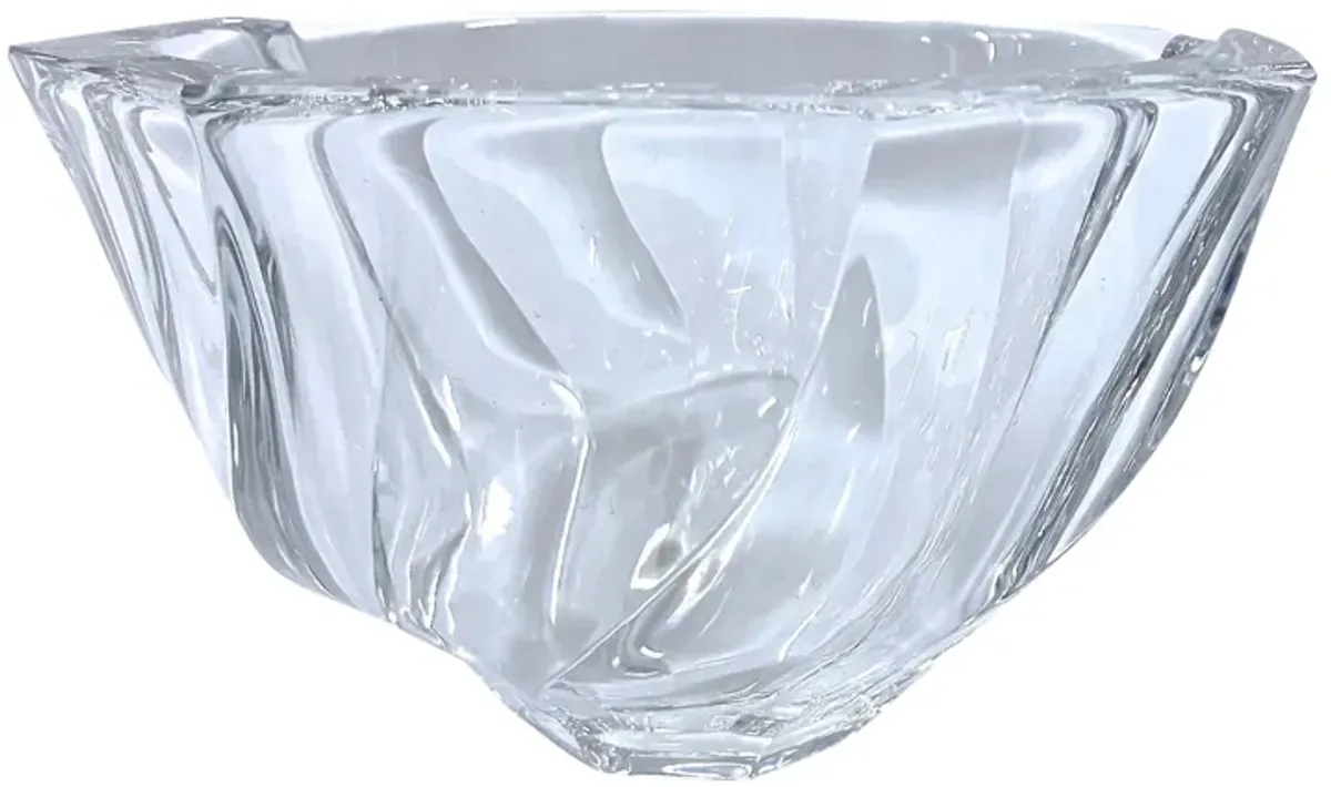 Crystal Swirl Octagonal Bowl - Vermilion Designs - Clear