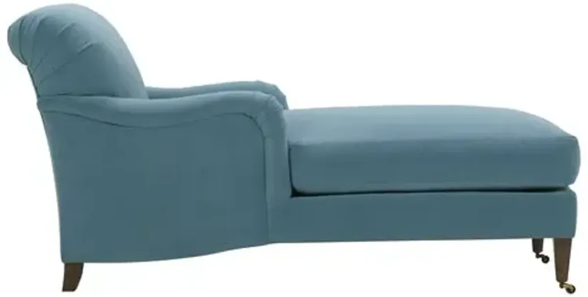 Hayes Chaise - Handcrafted - Blue - Comfortable, Sturdy, Stylish