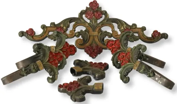 Curtain Rod Accents & Tie Backs 7Pcs