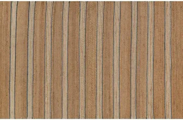 Chestnut Stripe Rug - Blue - Erin Gates - Brown - Brown