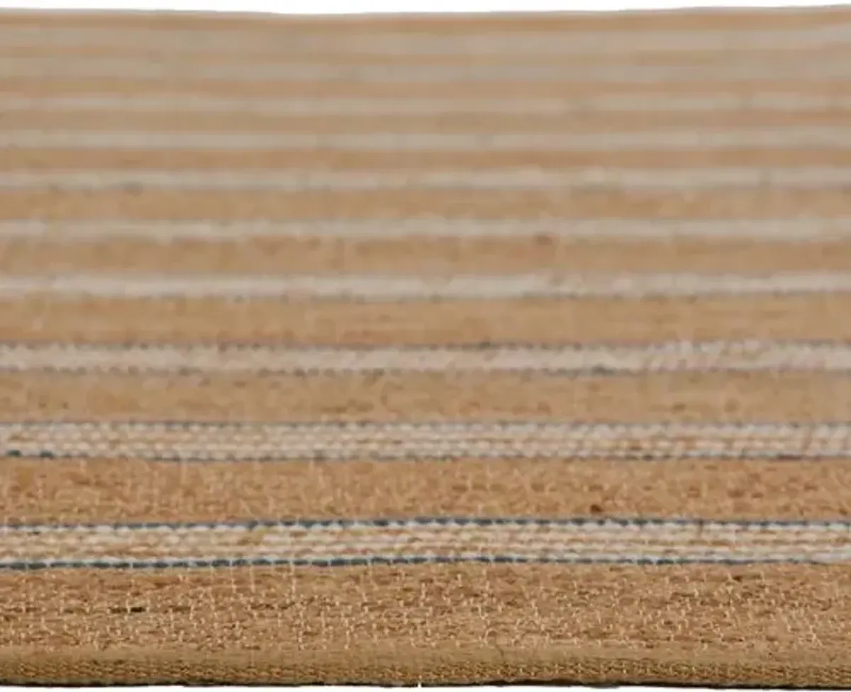 Chestnut Stripe Rug - Blue - Erin Gates - Brown - Brown