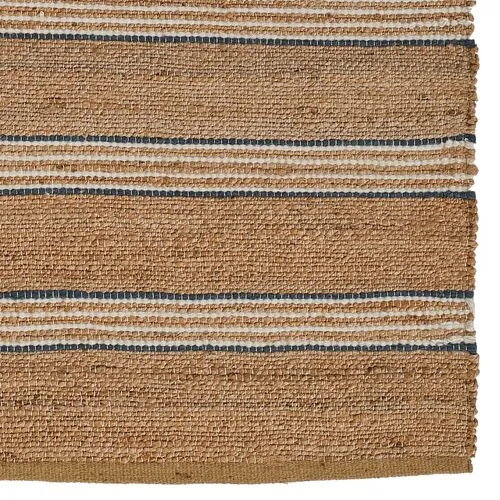 Chestnut Stripe Rug - Blue - Erin Gates - Brown - Brown