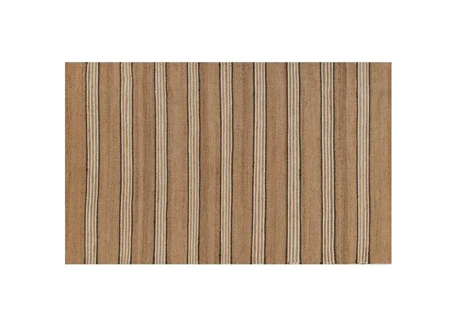 Chestnut Stripe Rug - Brown - Erin Gates - Brown