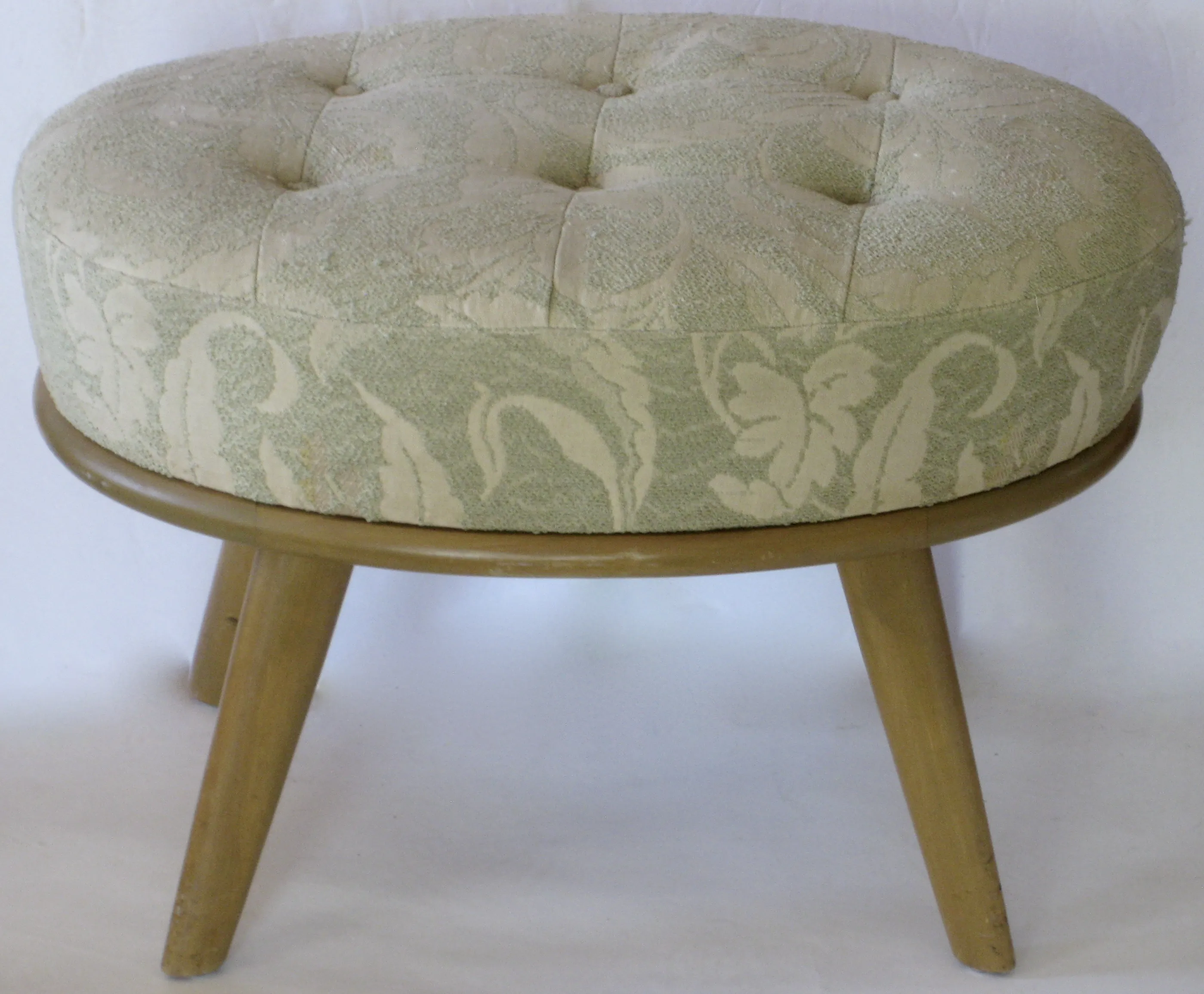 Heywood Wakefield Tufted Stool - 1949 - The Emporium Ltd. - Green