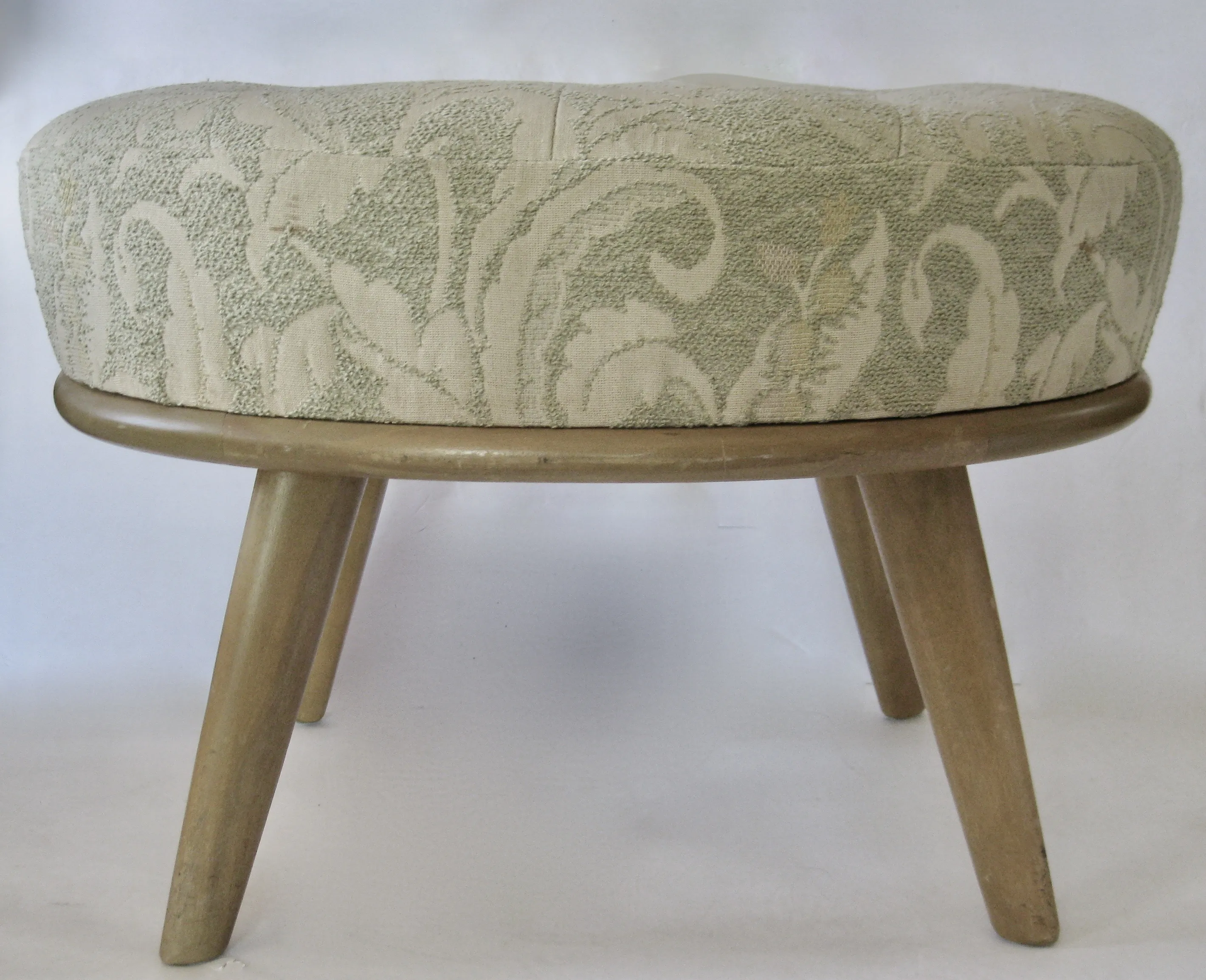 Heywood Wakefield Tufted Stool - 1949 - The Emporium Ltd. - Green