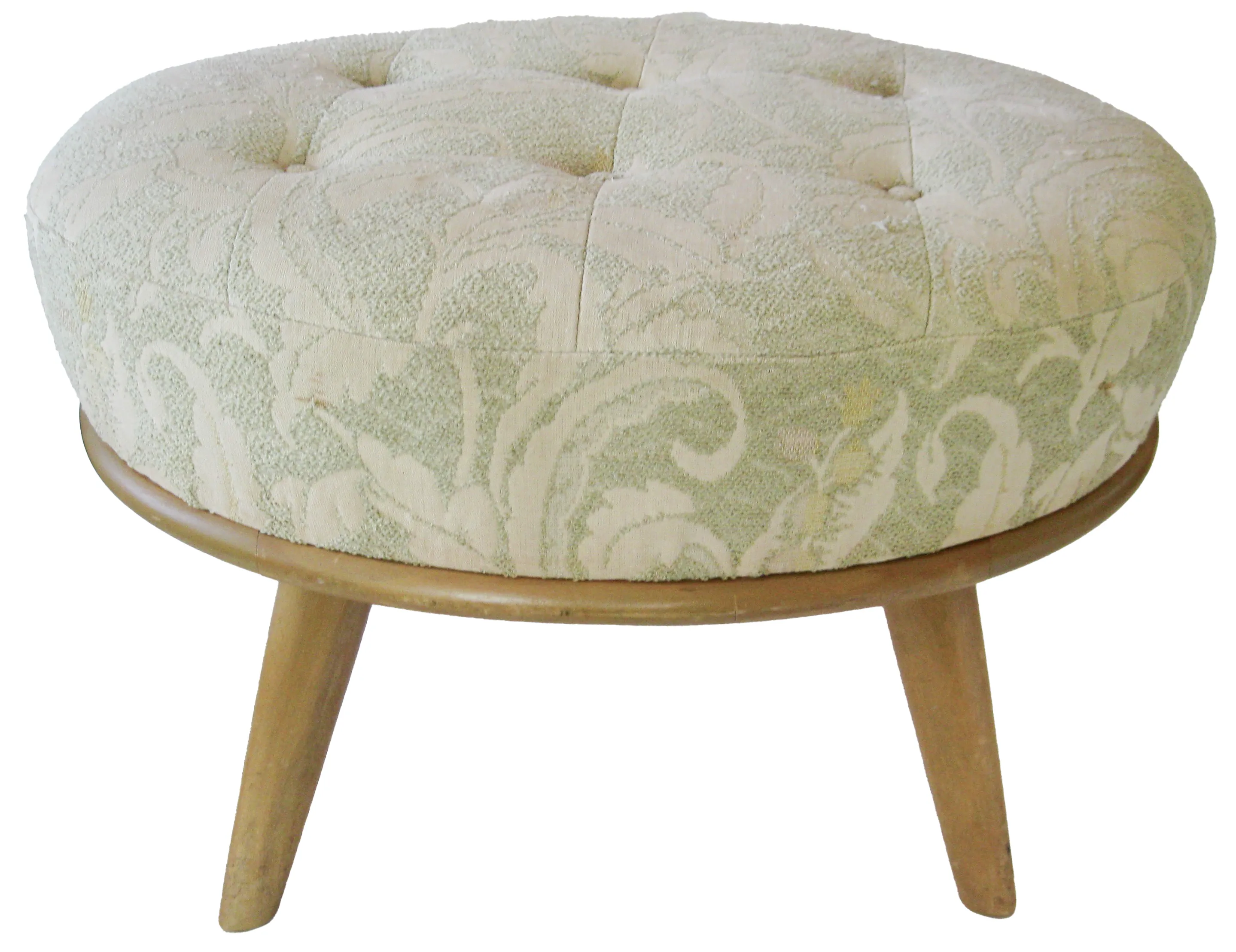 Heywood Wakefield Tufted Stool - 1949 - The Emporium Ltd. - Green