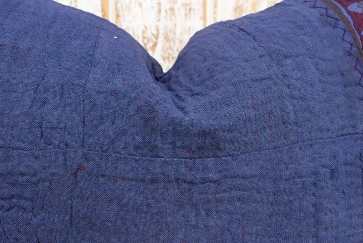 Gawa Antique Indigo Grain Sack Pillow - de-cor