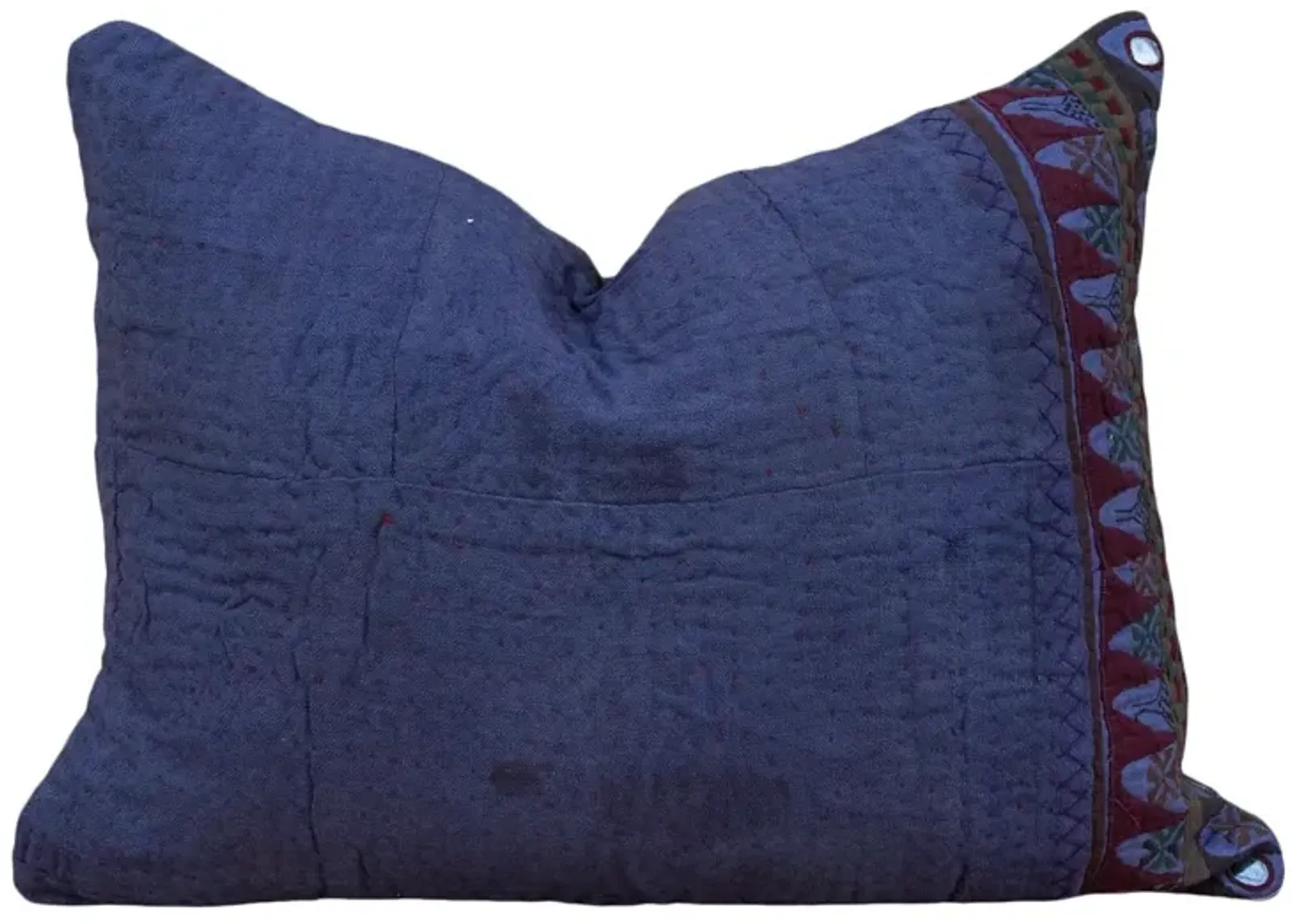 Gawa Antique Indigo Grain Sack Pillow - de-cor