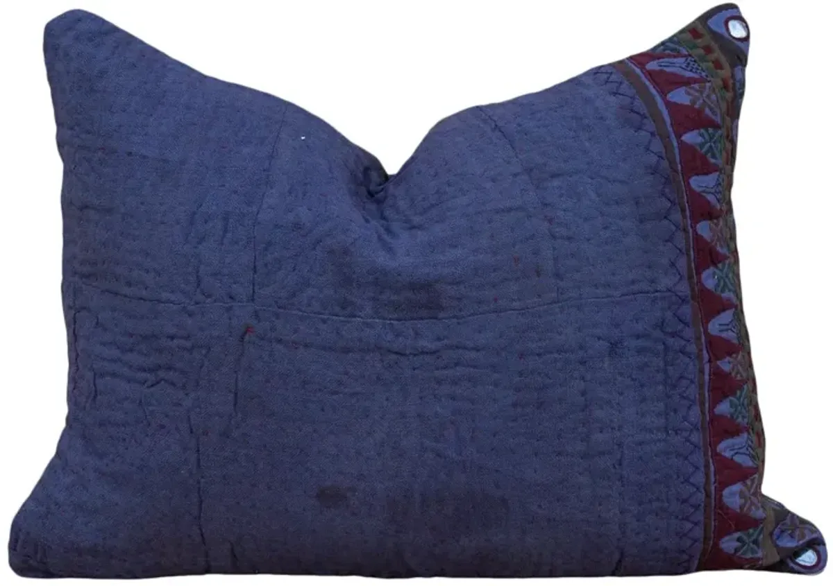 Gawa Antique Indigo Grain Sack Pillow - de-cor