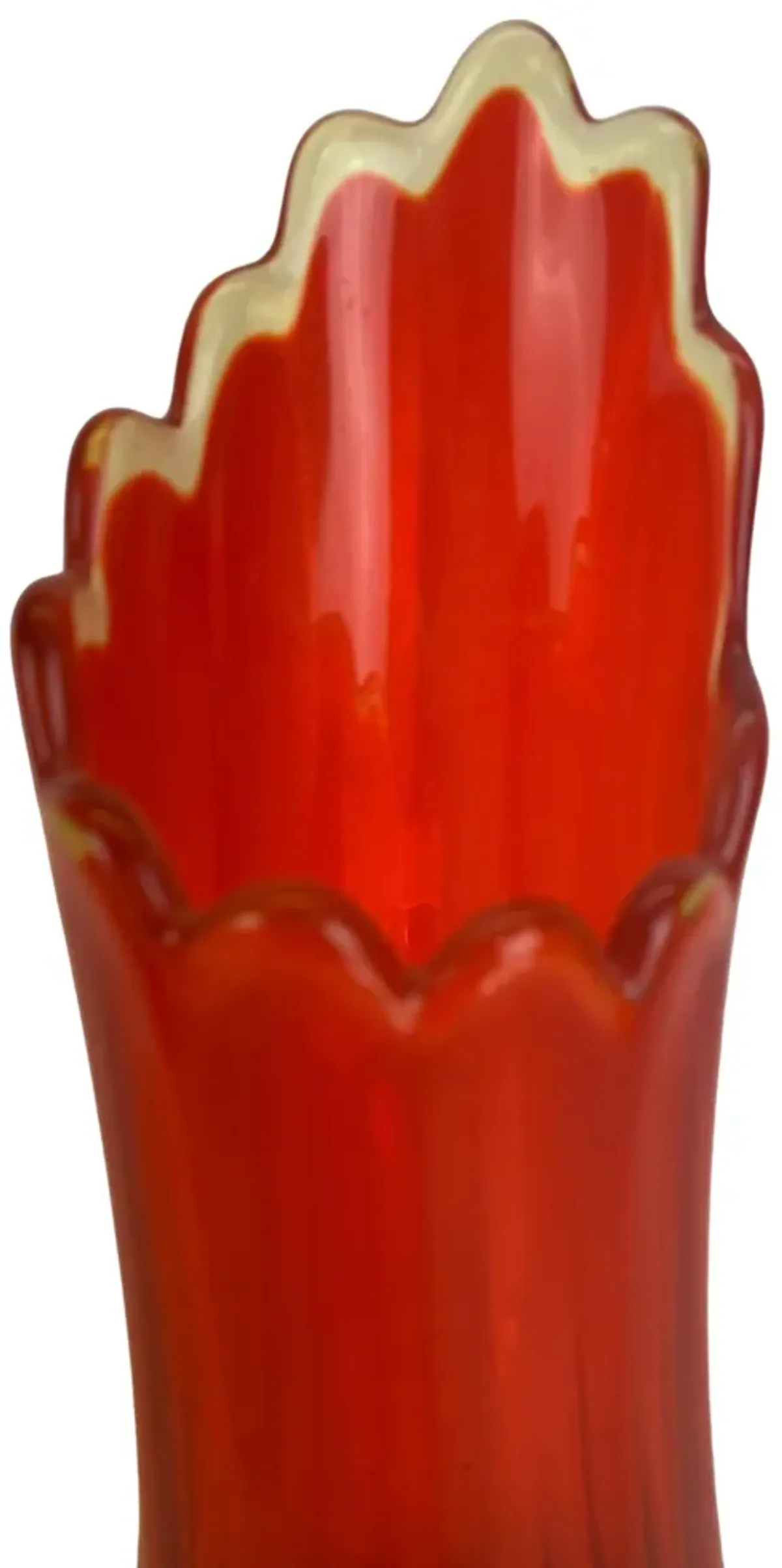 Mid-Century Modern 14” Large-Scale Vase - Eat Drink Home - Orange