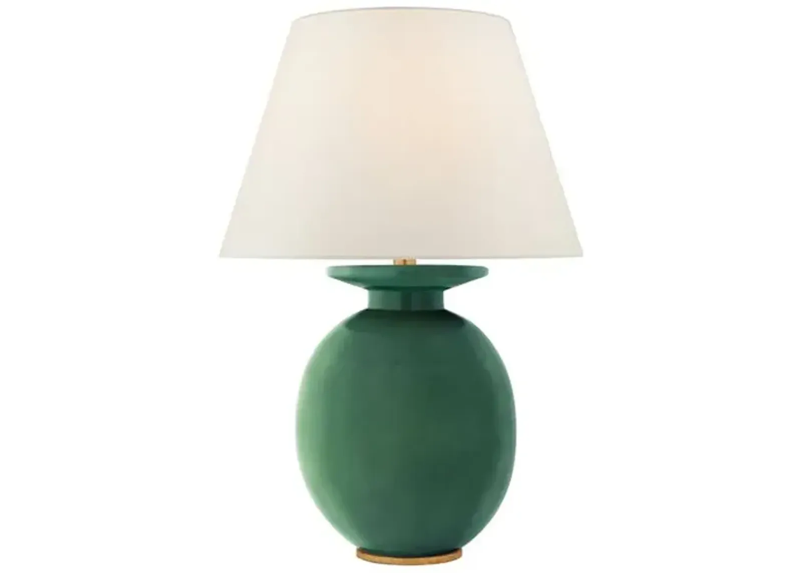 Visual Comfort - Hans Medium Table Lamp - Celtic Green Crackle