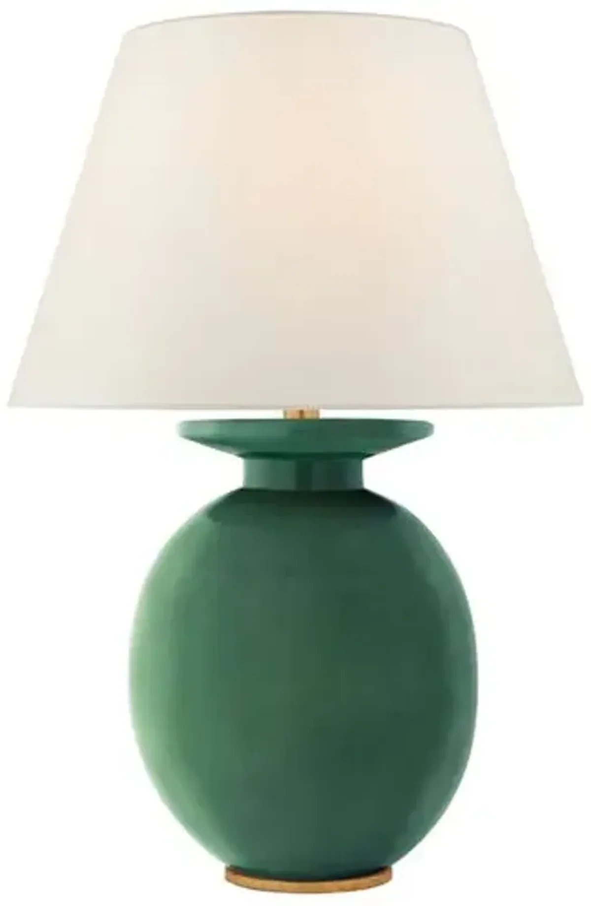 Visual Comfort - Hans Medium Table Lamp - Celtic Green Crackle