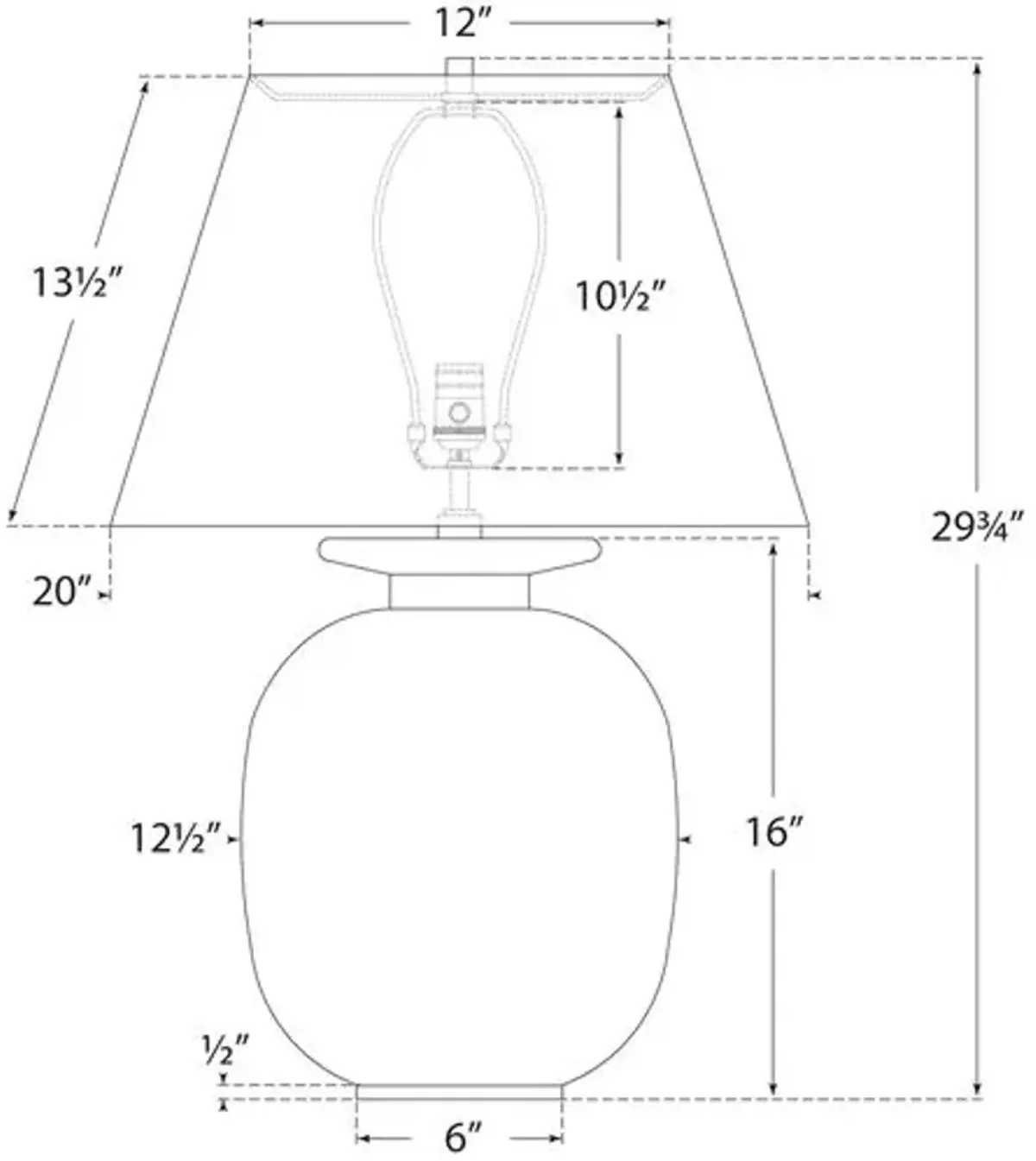 Visual Comfort - Hans Medium Table Lamp - Sandy White