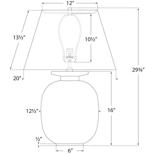 Visual Comfort - Hans Medium Table Lamp - Sandy White