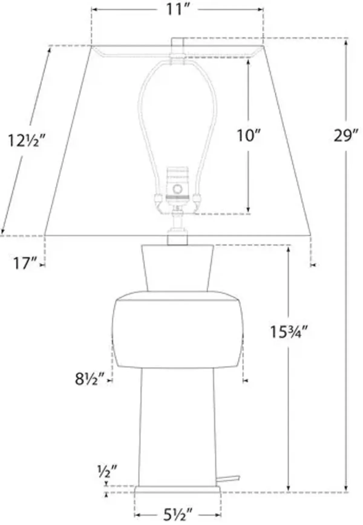 Visual Comfort - Eerdmans Medium Table Lamp - Ivory