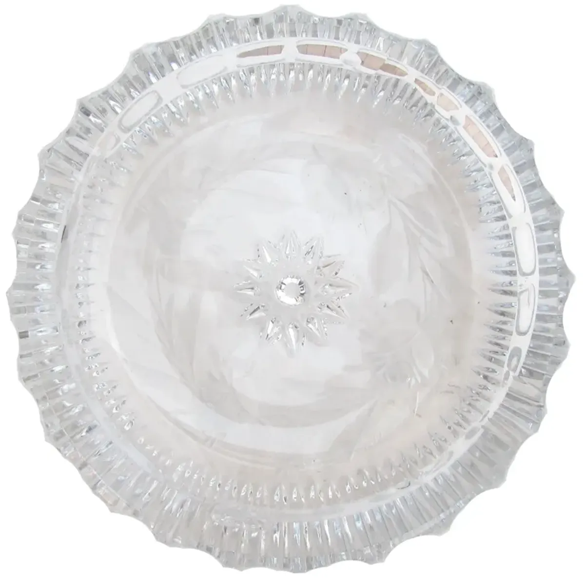 Mid-Century Crystal Ashtray - Chez Vous - Clear