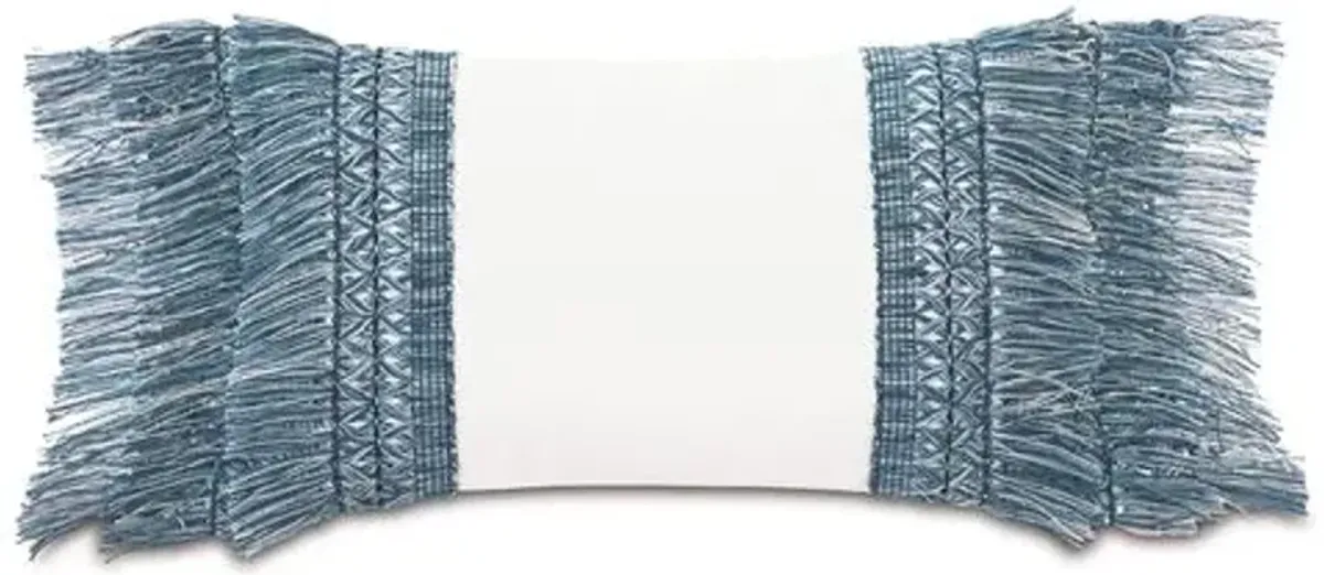 Callie 13x22 Lumbar Outdoor Pillow - Cloud/Blue