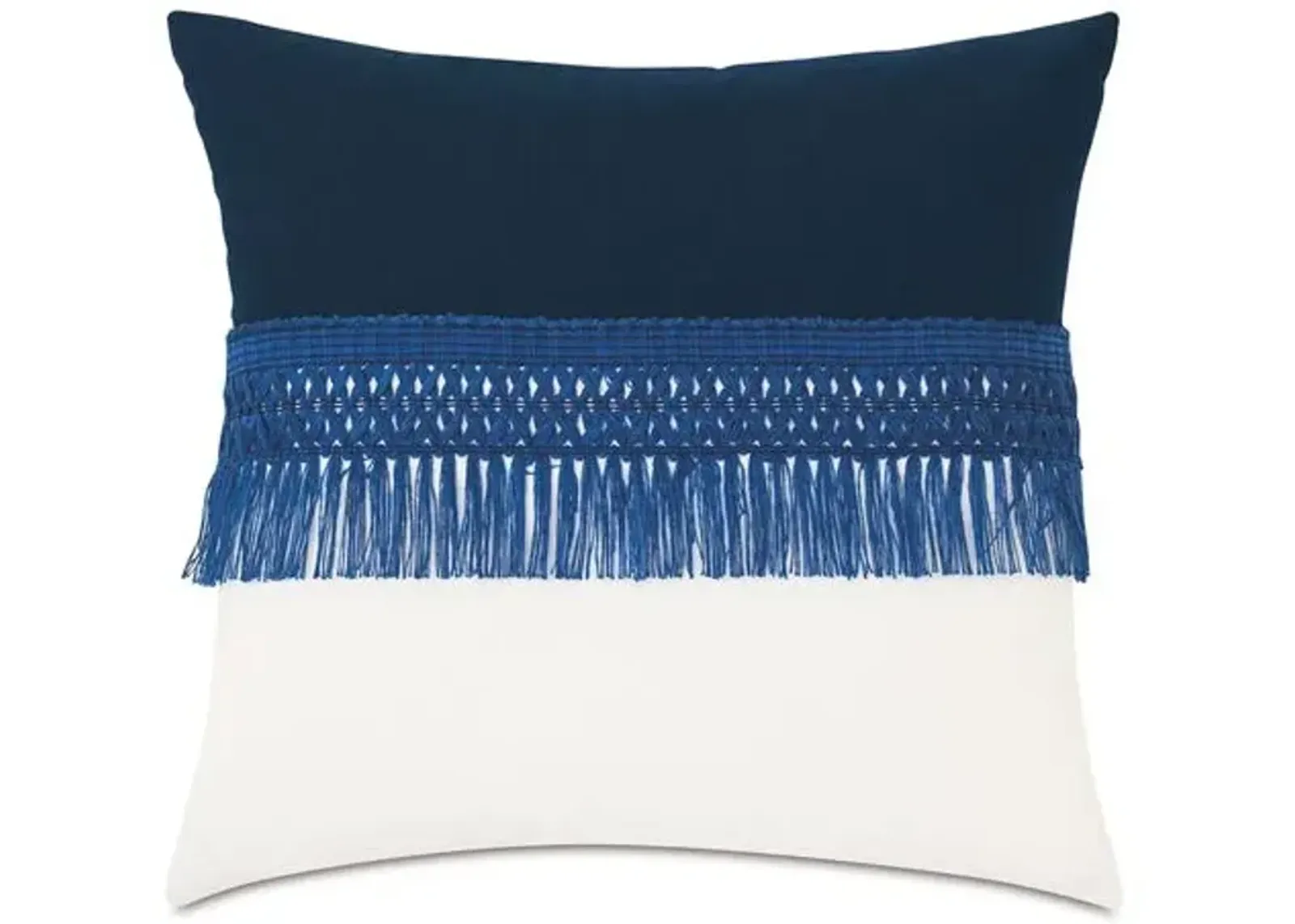 Mila 20x20 Outdoor Pillow - Navy/Cloud