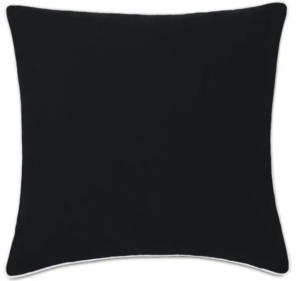 Riley 20x20 Outdoor Pillow, Black