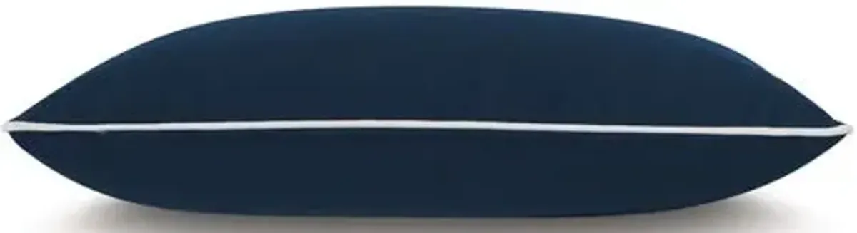 Riley 13x22 Lumbar Outdoor Pillow - Navy