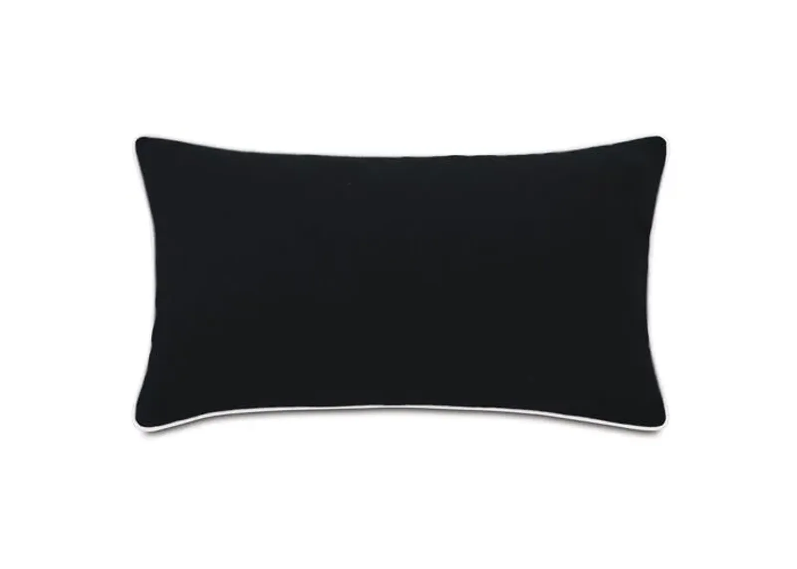 Riley 13x22 Lumbar Outdoor Pillow - Black