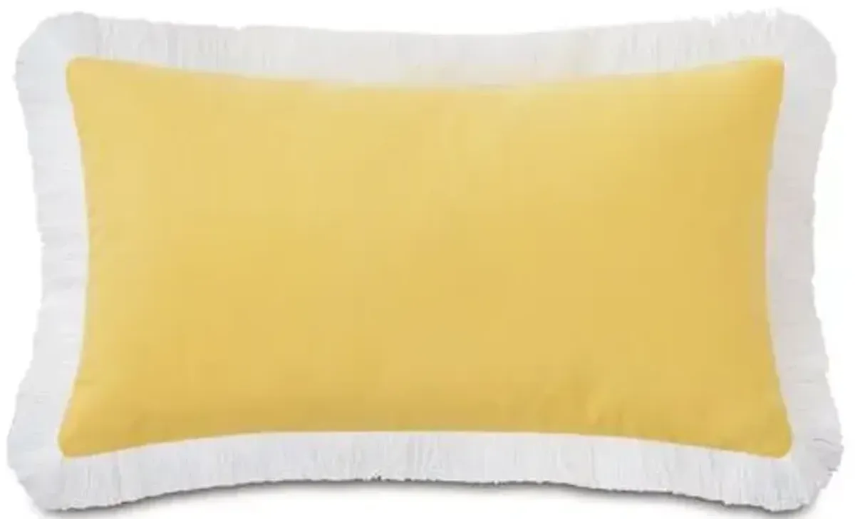 Luna 13x22 Lumbar Outdoor Pillow - Yellow