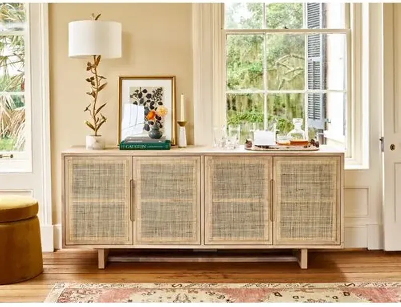 Michaela Cane Sideboard - Natural - Beige