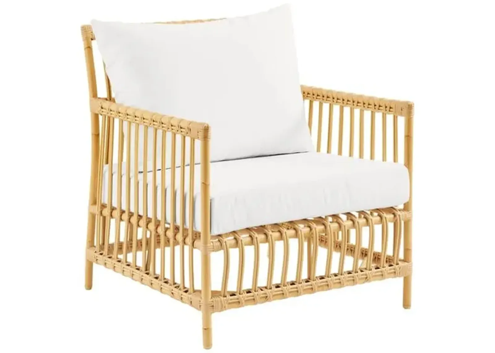 Caroline Outdoor Lounge Chair - Natural/White - Sika Design