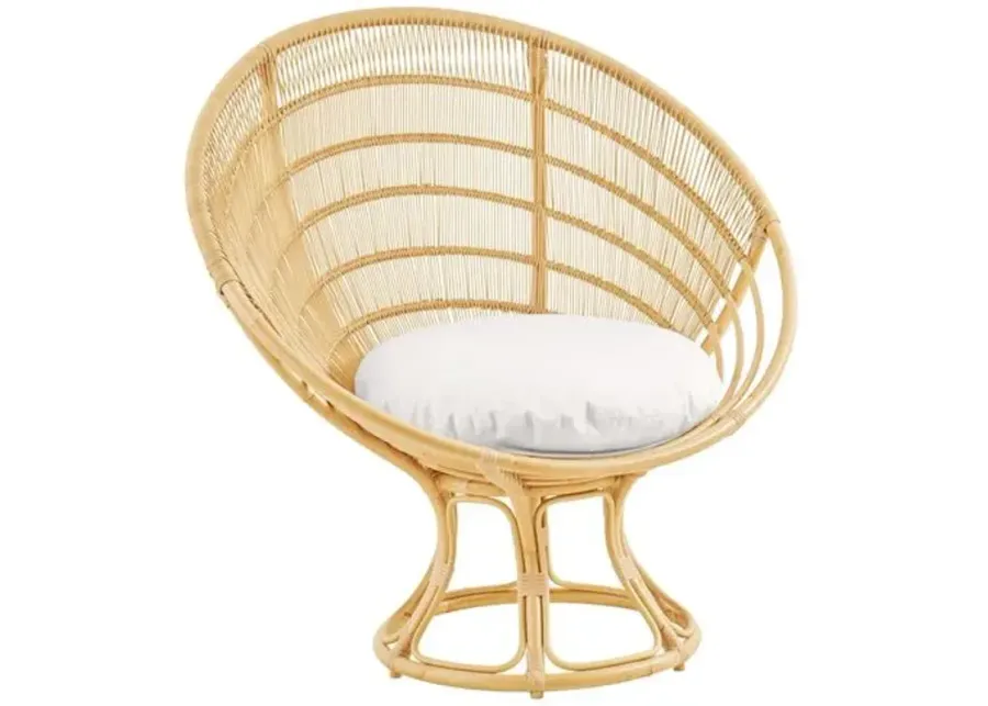 Franco Outdoor Sunchair - Natural/White - Sika Design