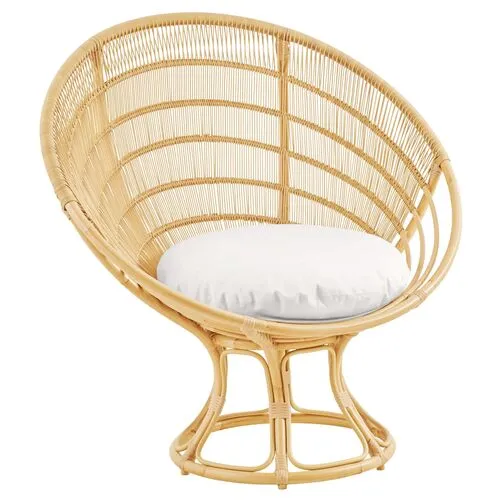 Franco Outdoor Sunchair - Natural/White - Sika Design