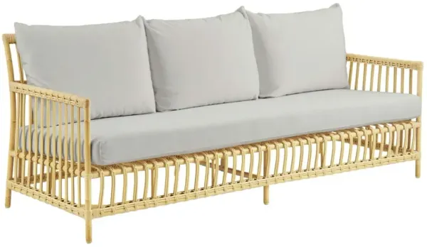 Caroline Outdoor 3-Seater Sofa, Natural/Seagull