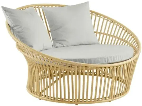 Olympia Outdoor Lounge Chair - Natural/Seagull - Sika Design - Beige