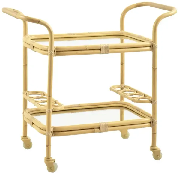 Carlo Outdoor Bar Cart, Natural