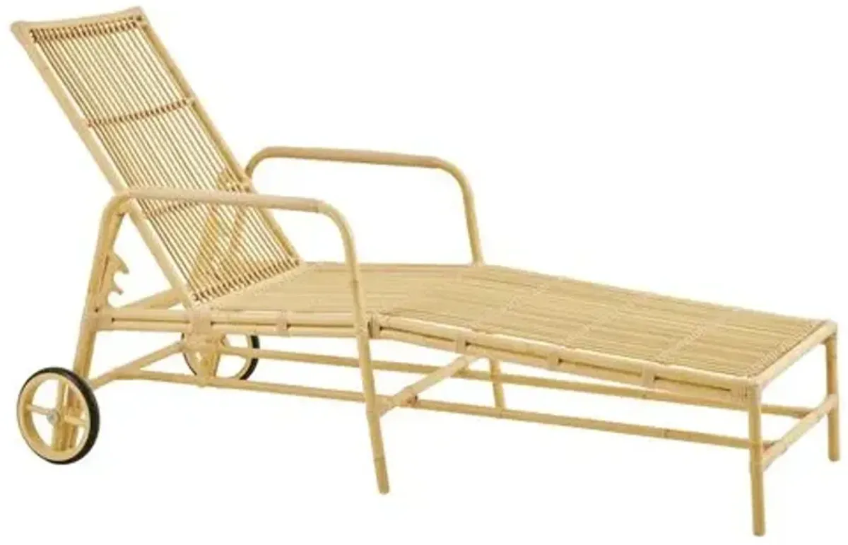 Josephine Outdoor Sun Lounger - Natural - Sika Design