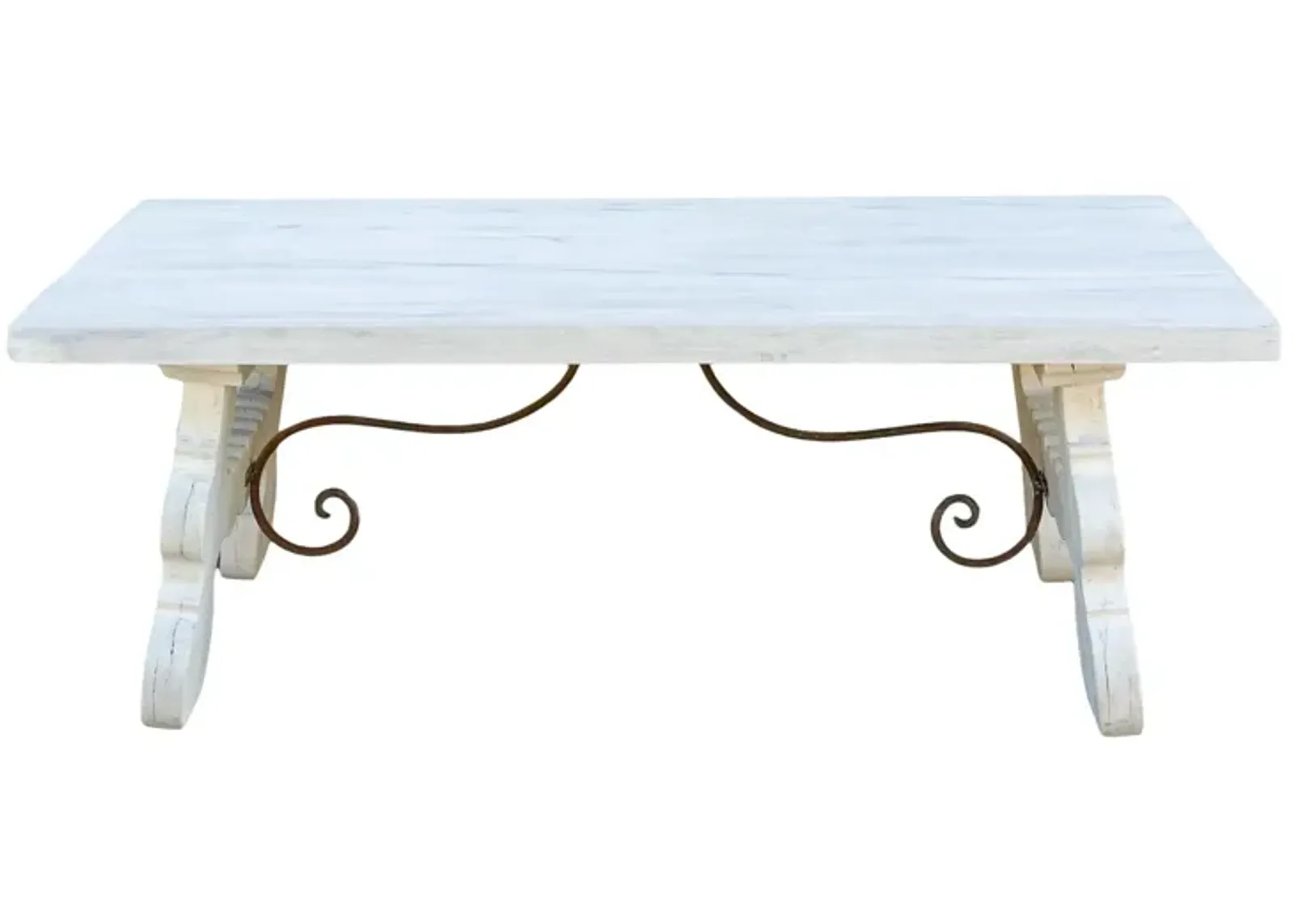 White Spanish Tavernera Coffee Table - de-cor